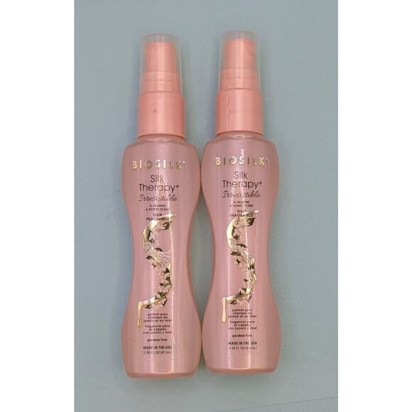 2X BioSilk Silk Therapy-Irresistible Hair Fragrance Jasmine & Honey Scent 2.26oz - Picture 1 of 2